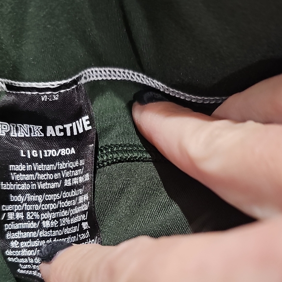 PINK Victoria's Secret Green Joggers - Picture 5 of 5